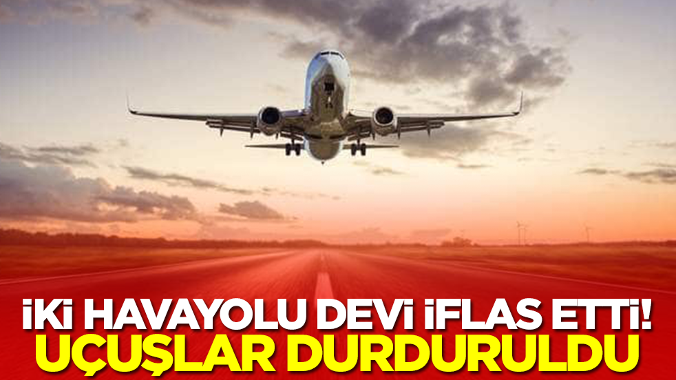 İki havayolu devi iflas etti: Uçuşlar apar topar durduruldu