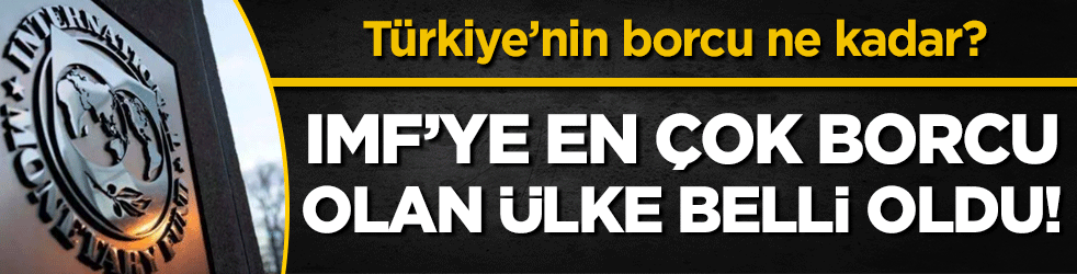 IMF'ye en çok borcu olan ülkeler belli oldu! Türkiye'nin borcu ne kadar? 