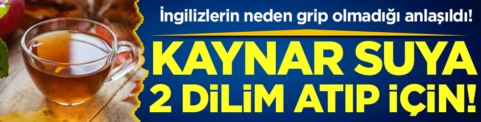 İngilizlerin neden grip olmadığı belli oldu: Kaynar suya 2 dilim atıp için!