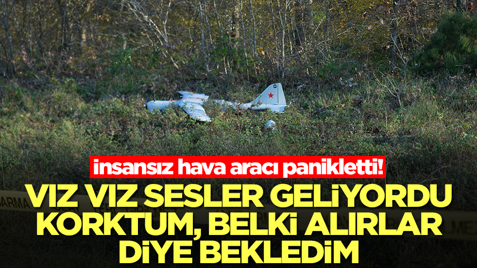İnsansız hava aracı panikletti: Vız vız sesler geliyordu, korktum, belki alırlar diye bekledim