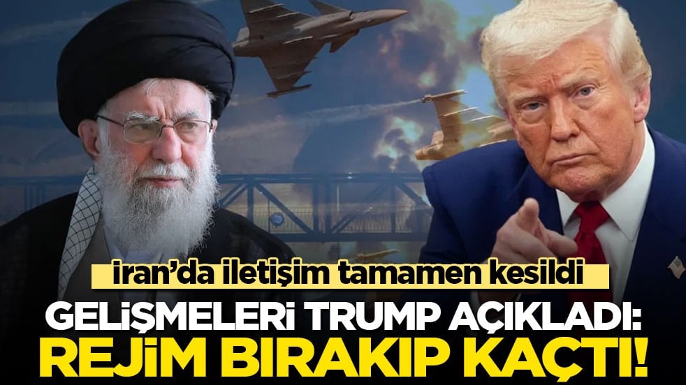 İran’da iletişim tamamen kesildi! Gelişmeleri Trump açıkladı: Rejim kaçtı!
