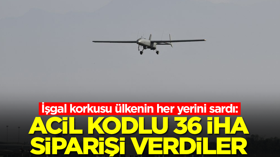 İşgal korkusu ülkenin her yerini sardı: Acil kodlu 36 İHA siparişi verdiler