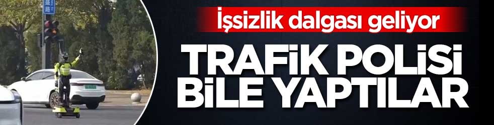 İşsizlik dalgası geliyor! İnsansı robotlar trafik polisliği yapıyor