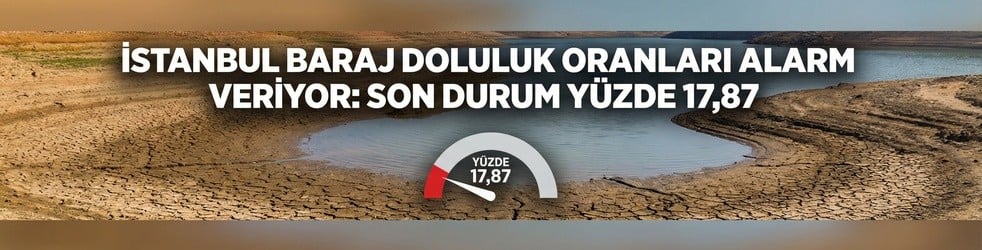 İstanbul Baraj Doluluk Oranları Alarm Veriyor: Son Durum Yüzde 17,87