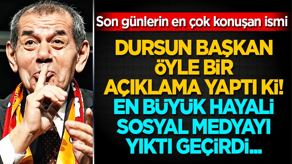 İşte Dursun Özbek'in en büyük hayali belli oldu! Sosyal medyada viral oldu... Olay sözler