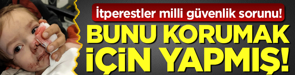 İtperestler milli güvenlik sorunu: Koruma içgüdüsüyle yapmış!