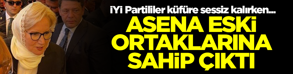 İYİ Partililer küfüre sessiz kalırken Asena eski ortaklarına sahip çıktı