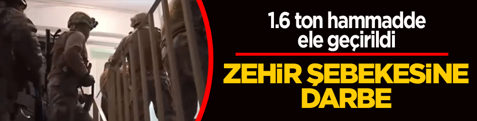 İzmir'de zehir fabrikasına jandarma darbesi! 1.6 ton hammadde ele geçirildi