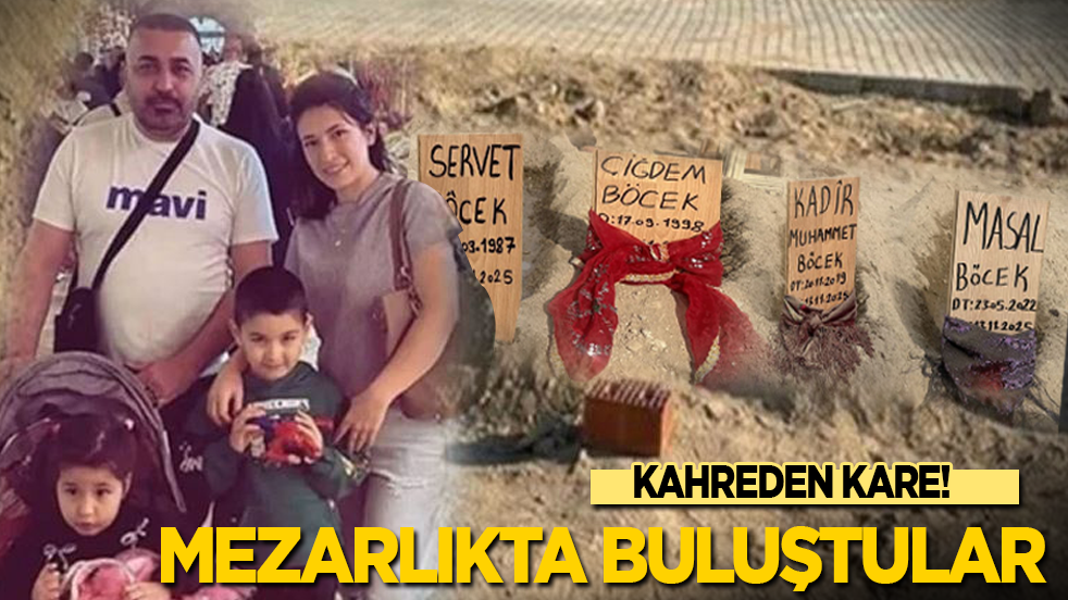 Kahreden kare! Mezarlıkta buluştular!