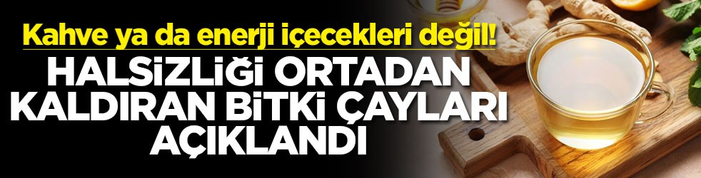 Kahve ya da enerji içecekleri değil! Halsizliği ortadan kaldıran bitki çayları açıklandı