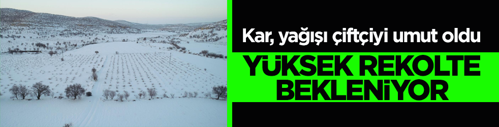 Kar, yağışı çiftçiyi umut oldu! Yüksek rekolte bekleniyor