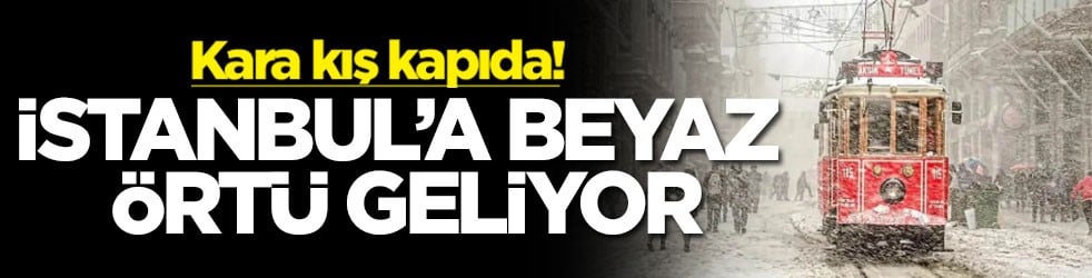 Kara kış kapıda! İstanbul'a beyaz örtü geliyor