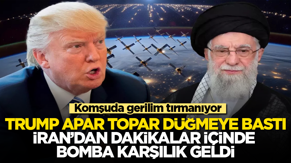 Komşuda gerilim tırmanıyor! Trump apar topar düğmeye bastı, İran’dan dakikalar içinde çok konuşulacak karşılık geldi