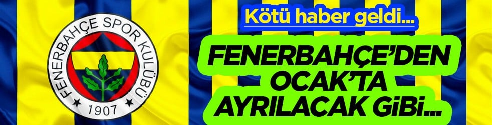 Kötü haber geldi: F.Bahçe'den ayrılıyor mu? Orta sahaya çok büyük darbe indiriliyor...