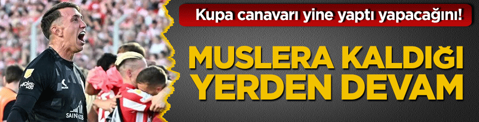Kupa canavarı yine yaptı yapacağını! Muslera kaldığı yerden devam