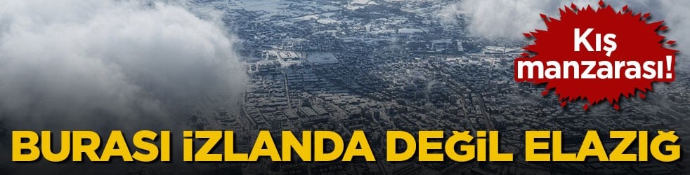 Kuzeyi andıran kış manzarası! Burası İzlanda değil Elazığ