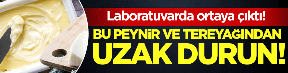 Laboratuvarda ortaya çıktı: Bu peynir ve tereyağından uzak durun!