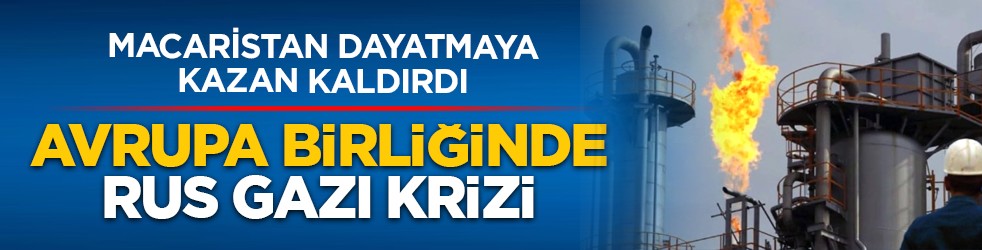 Macaristan dayatmaya kazan kaldırdı: Avrupa Birliğinde Rus gazı krizi
