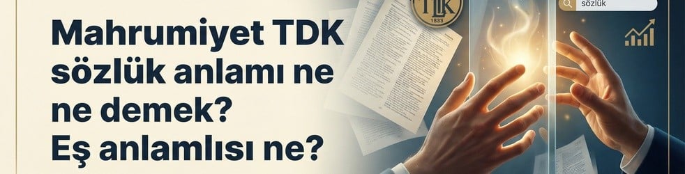 Mahrumiyet TDK sözlük anlamı ne demek? Eş anlamlısı ne?