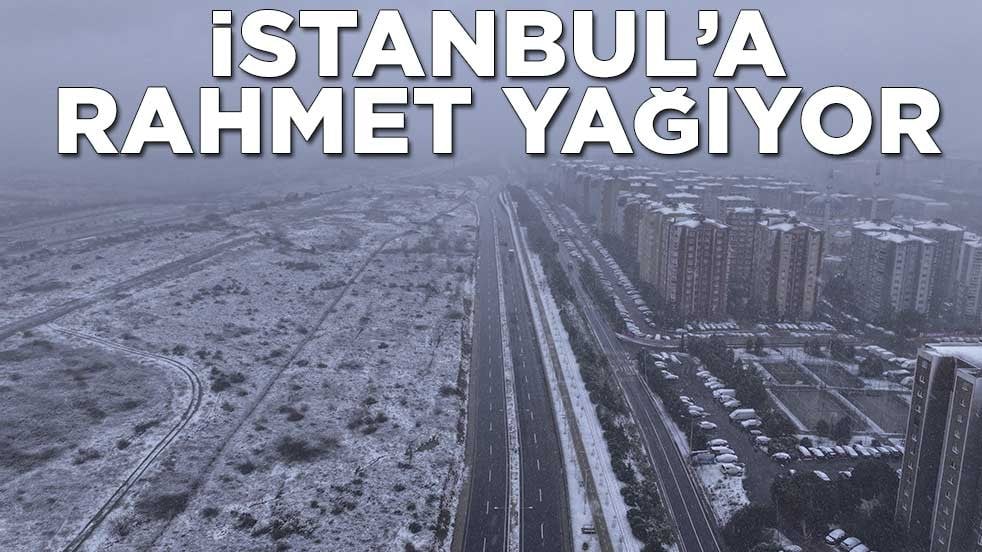 Mega kent İstanbul'un bazı ilçelerinde kar yağışı etkili oluyor