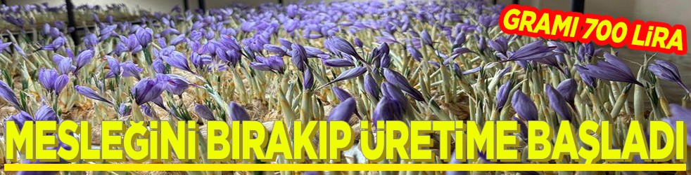 Mesleğini bırakıp üretime başladı