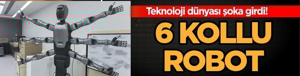 Miro U! altı kollu insansı robot: 3 kolu sağ'da 3 kolu sol'da imajı bomba! Teknoloji dünyası şokta, Çin fitili ateşledi...