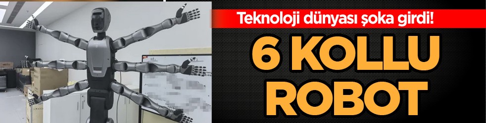 Miro U: Üç kolu sağ'da üç kolu sol'da altı kollu insansı robot imajı bomba! Teknoloji dünyası şokta, Çin fitili ateşledi