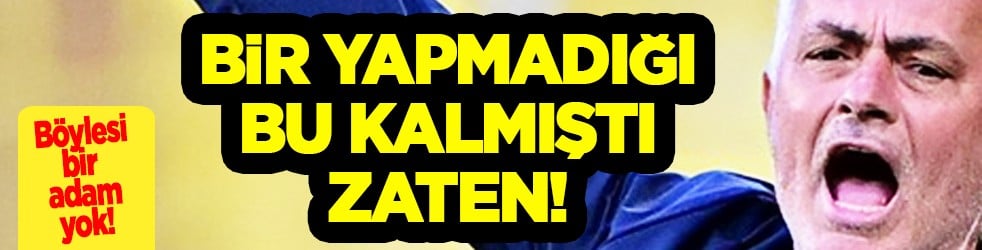 Mourinho tepki topladı! Bu sefer de Papara Park'ın kalbini sökmeye çalışıyor... 