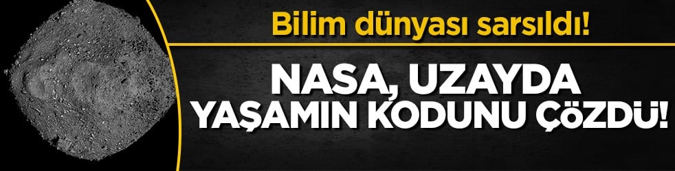 NASA, Bennu asteroitinde canlı yaşamın temel şekerlerini keşfetti