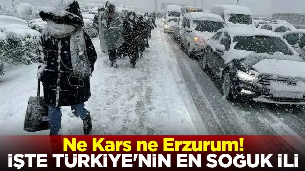 Ne Kars ne Erzurum! İşte Türkiye'nin en soğuk ili
