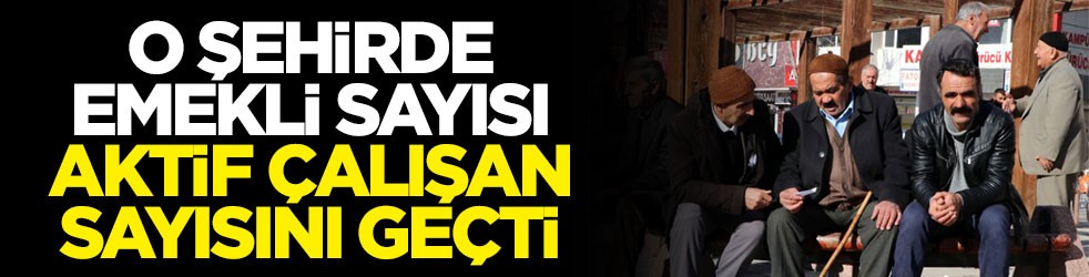 O şehirde emekli sayısı aktif çalışan sayısını geçti