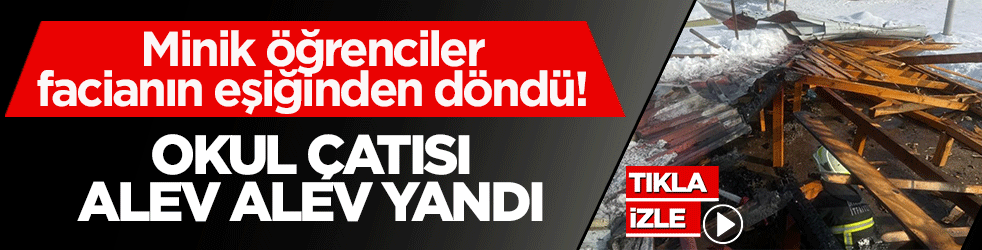 Okulda korkutan yangın: Minik öğrenciler facianın eşiğinden döndü!