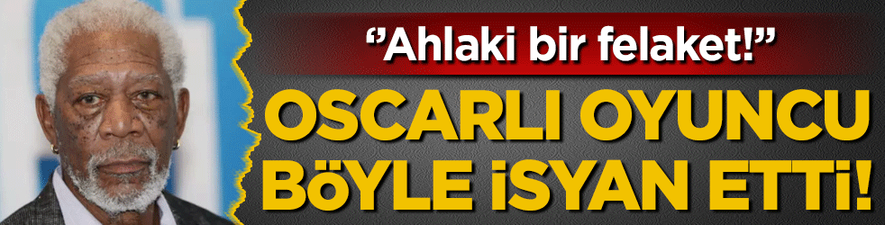 Oscarlı oyuncu isyan etti: 'Ahlaki bir felaket'