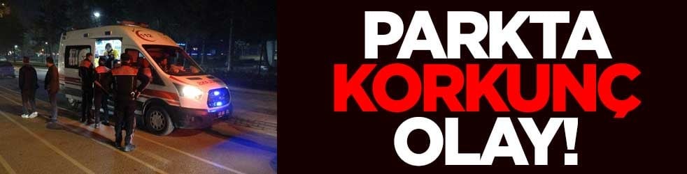 Parkta korkunç olay!