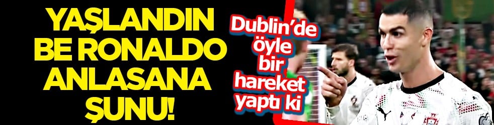 Portekiz'in Ronaldo endişesi patlak verecek gibi! Dublin'de öyle bir harekete imza attı ki... 