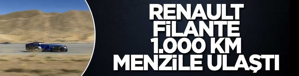 Renault Filante 1.000 km menzile ulaştı