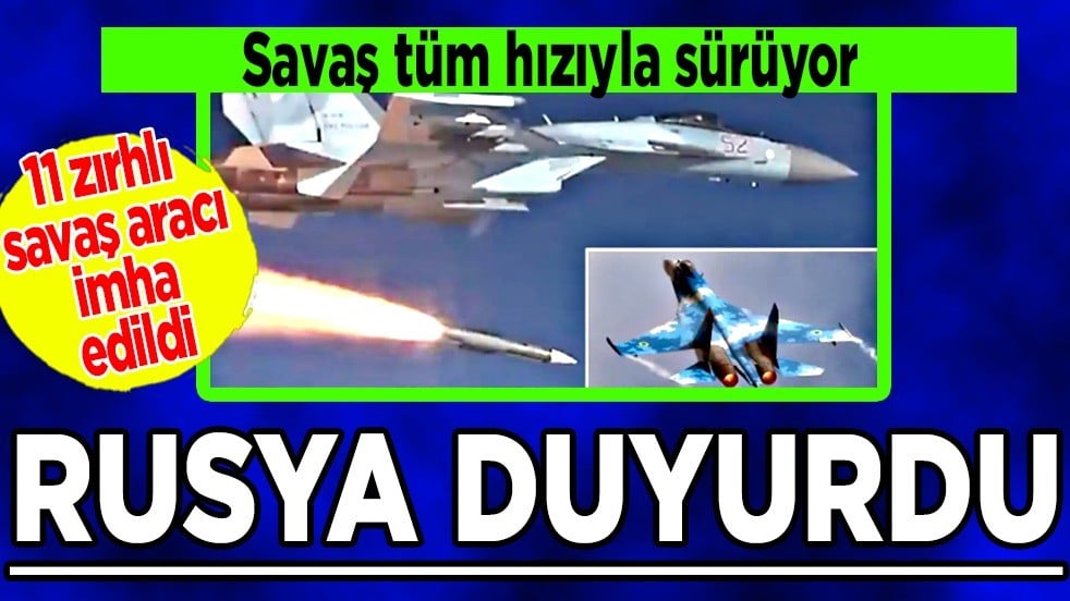 Rusya Savunma Bakanlığı: Kiev'e ait Su-27 savaş uçağı düşürüldü 300’den fazla askeri ele geçirildi