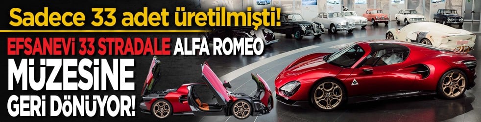 Sadece 33 adet üretilmişti! Efsanevi 33 Stradale, Alfa Romeo müzesine geri dönüyor!