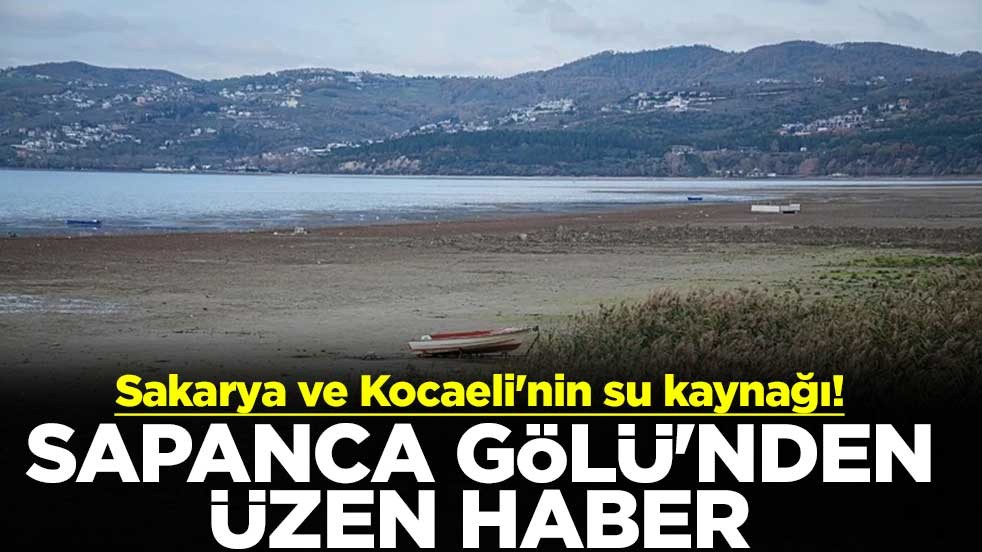 Sakarya ve Kocaeli'nin su kaynağı! Sapanca Gölü'nden üzen haber