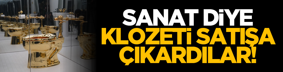 Sanat diye klozeti satışa çıkardılar!