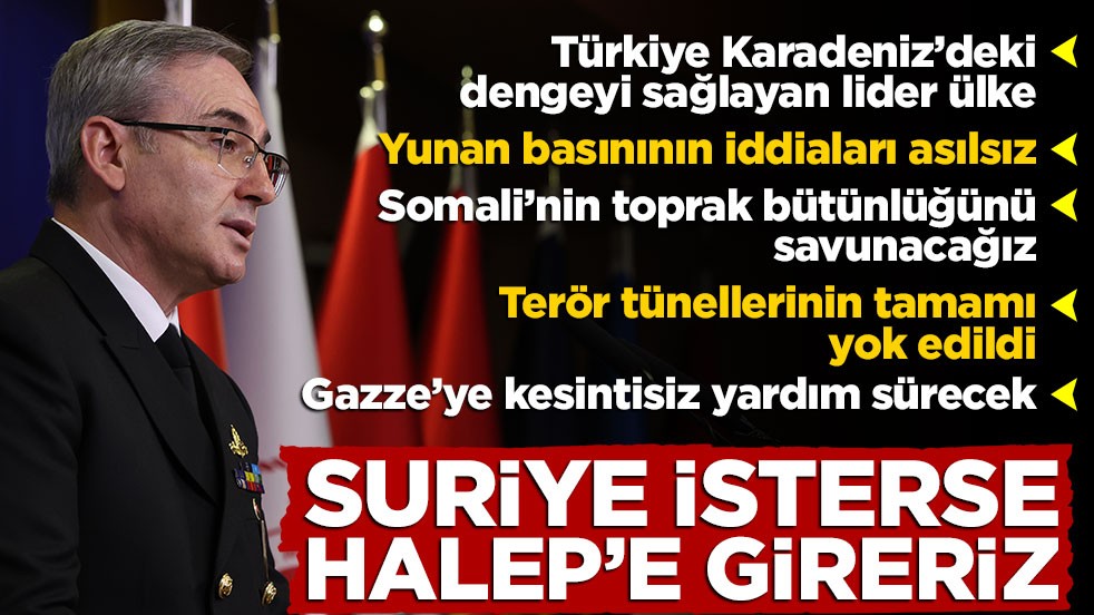SDG’ye karşı operasyonda Suriye’ye destek verilecek mi? MSB’den Halep açıklaması!