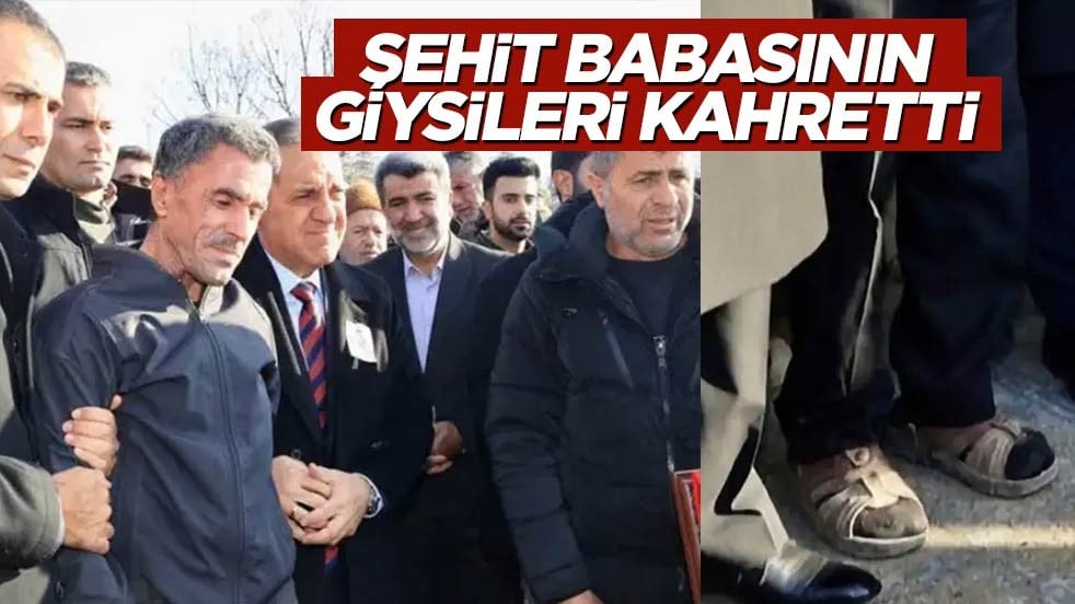 Şehit babasının giysileri görenleri kahretti