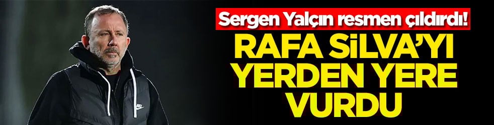 Sergen Yalçın resmen çıldırdı! Rafa Silva'yı yerden yere vurdu