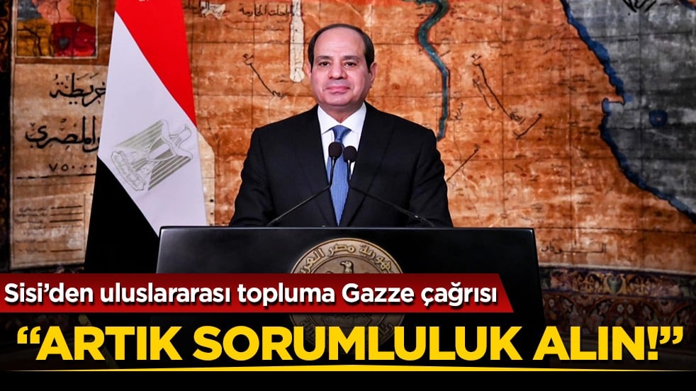 Sisi: "Dünya, Filistin halkının efsanevi direnişine tanıklık ediyor"