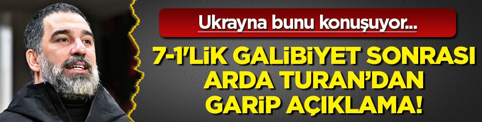 Skor sonrası bakın ne yorum yaptı… Arda Turan 7-1'lik galibiyet sonrası sonrası sorunlarını açıkladı!