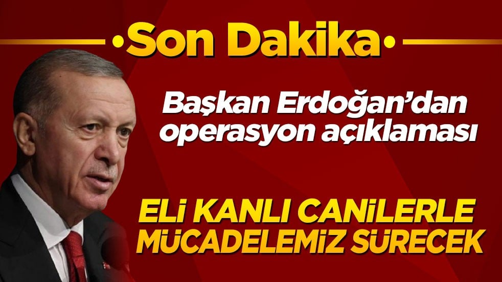 Son dakika! Cumhurbaşkanı Erdoğan'dan DEAŞ operasyonu açıklaması: Eli kanlı canilerle mücadelemiz sürecek