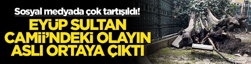 Sosyal medyada çok tartışıldı! Eyüp Sultan Camii'ndeki olayın aslı ortaya çıktı