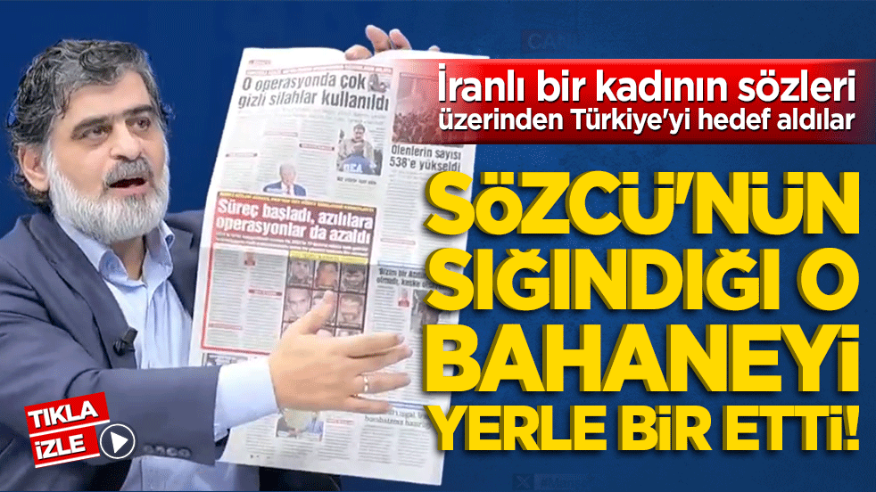 Sözcü'nün sığındığı o bahaneyi yerle bir etti!