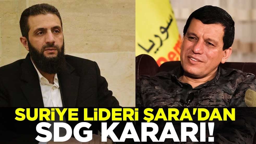Suriye lideri Şara'dan SDG kararı! Temaslar askıya alındı