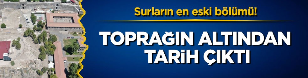 Surların en eski bölümü! Toprağın altından tarih çıktı